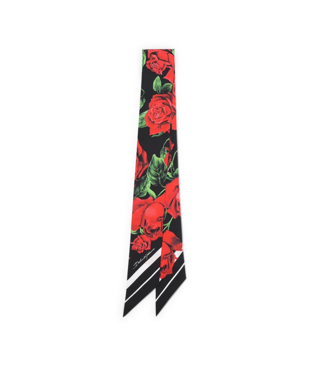 DOLCE&GABBANA Мульти шелковый шарф, фото 1