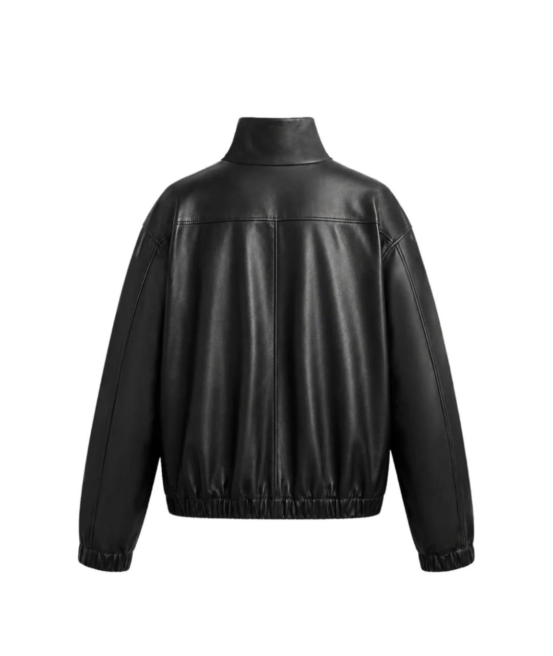SAINT LAURENT Черная кожаная куртка, фото 3