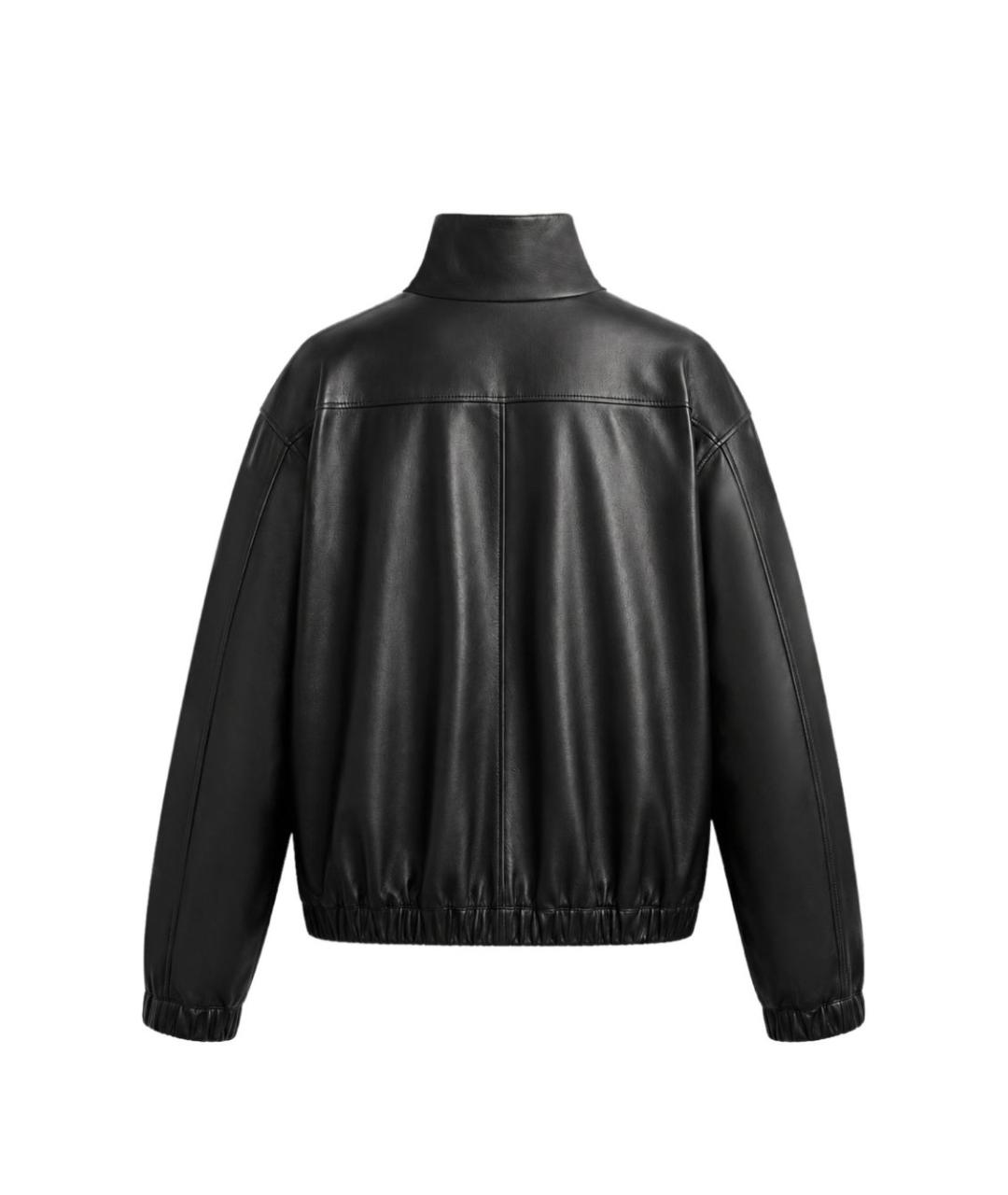 SAINT LAURENT Черная кожаная куртка, фото 2