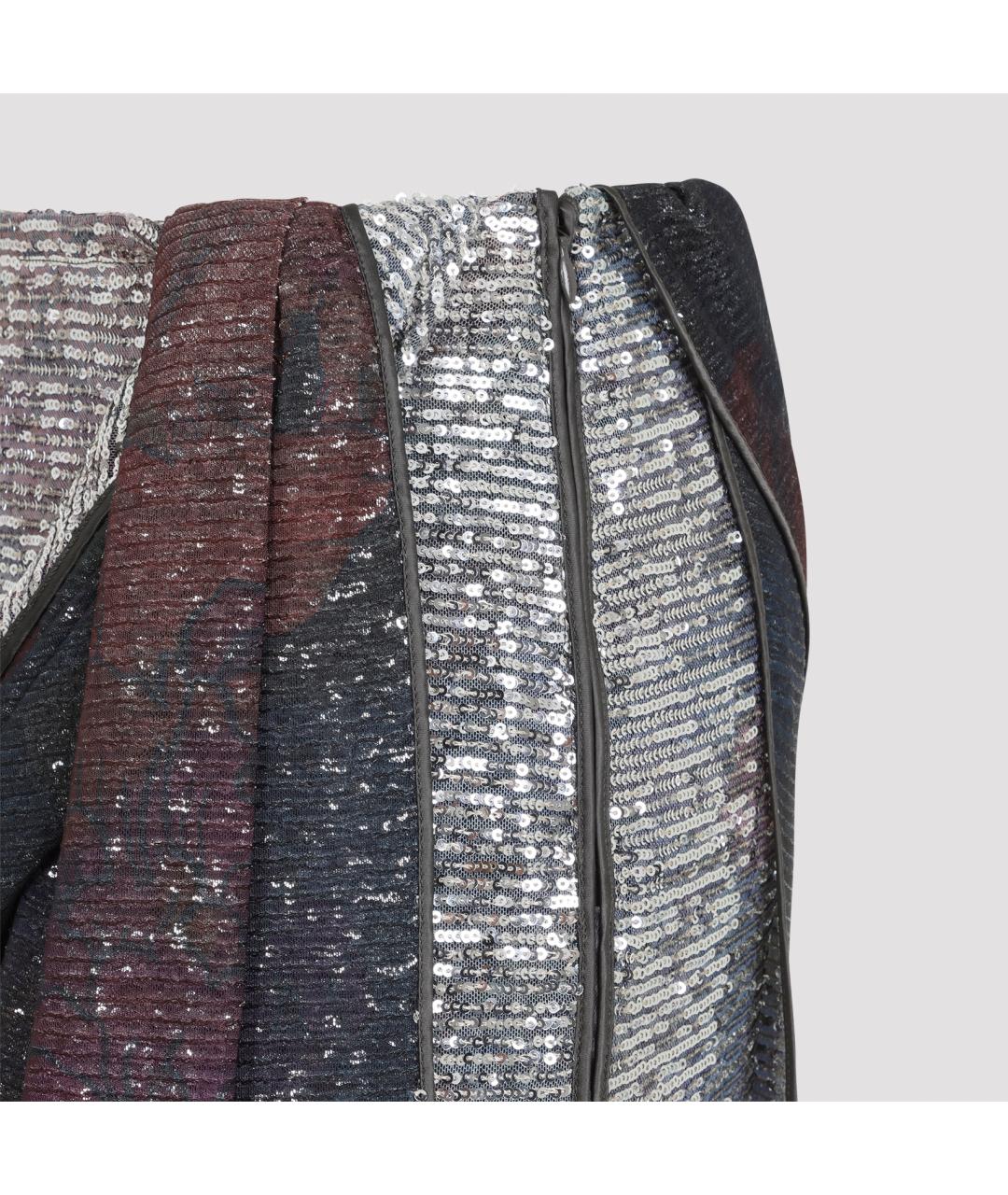 MAISON MARGIELA Мульти полиэстеровая юбка макси, фото 4