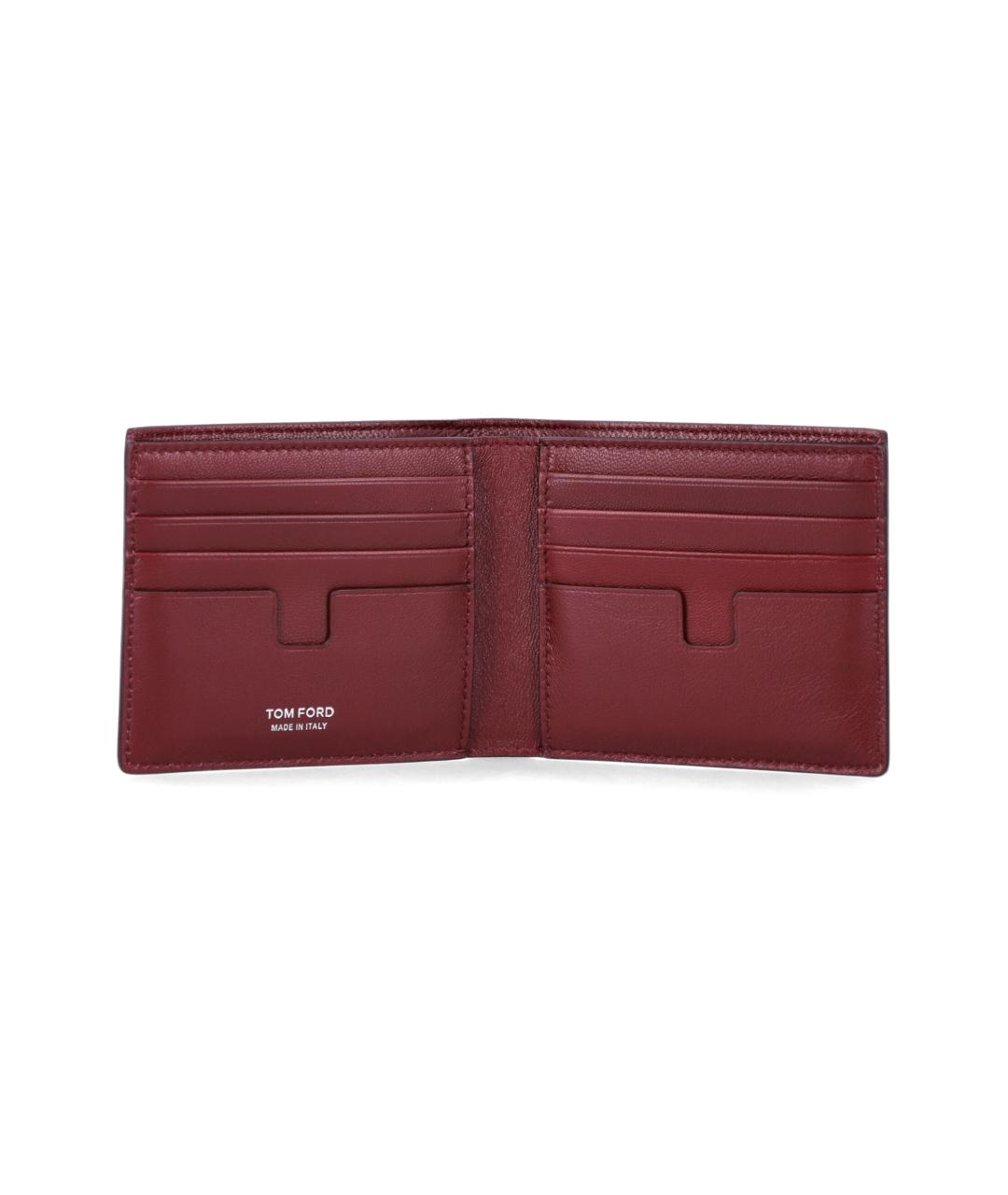 TOM FORD Красный кожаный кошелек, фото 3