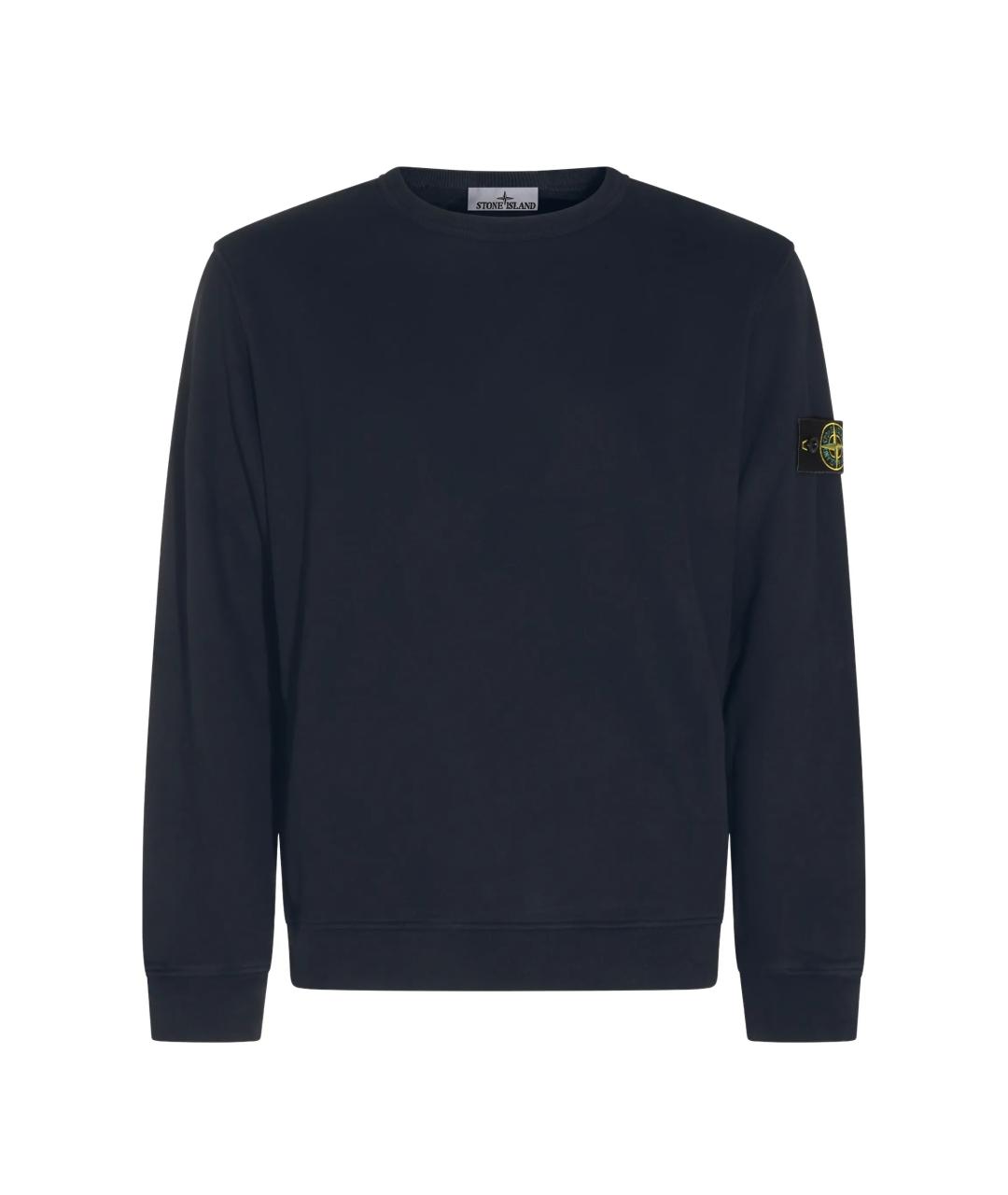 STONE ISLAND Синий хлопковый джемпер / свитер, фото 1