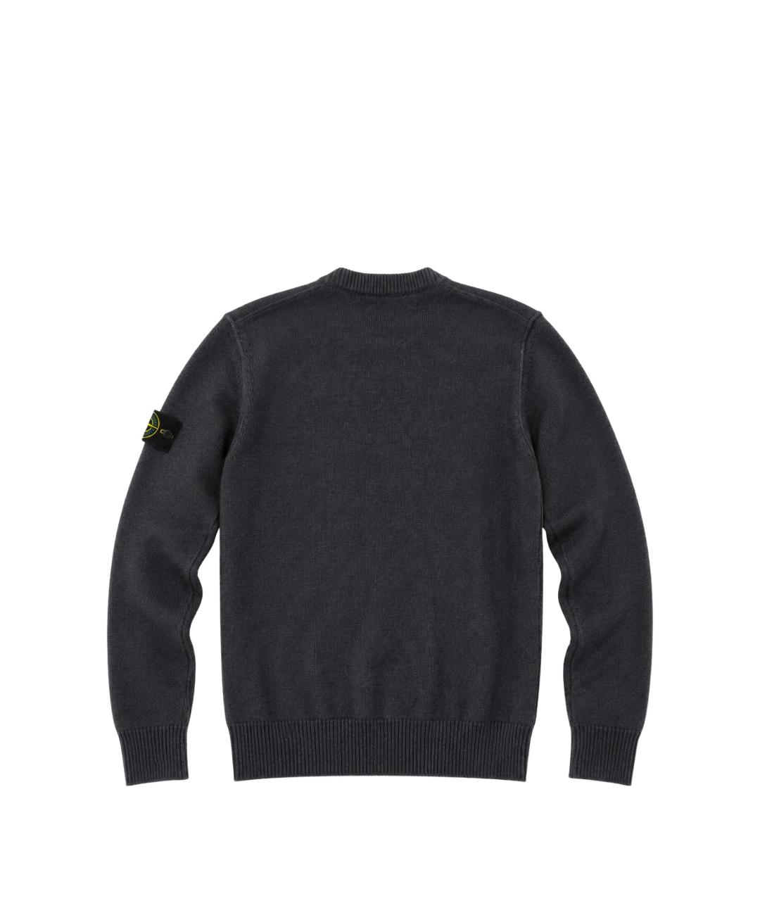 STONE ISLAND Серый шерстяной джемпер / свитер, фото 2