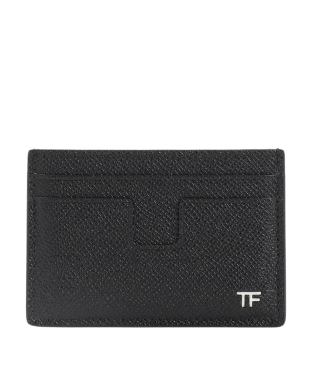 TOM FORD Черный кожаный кардхолдер, фото 1