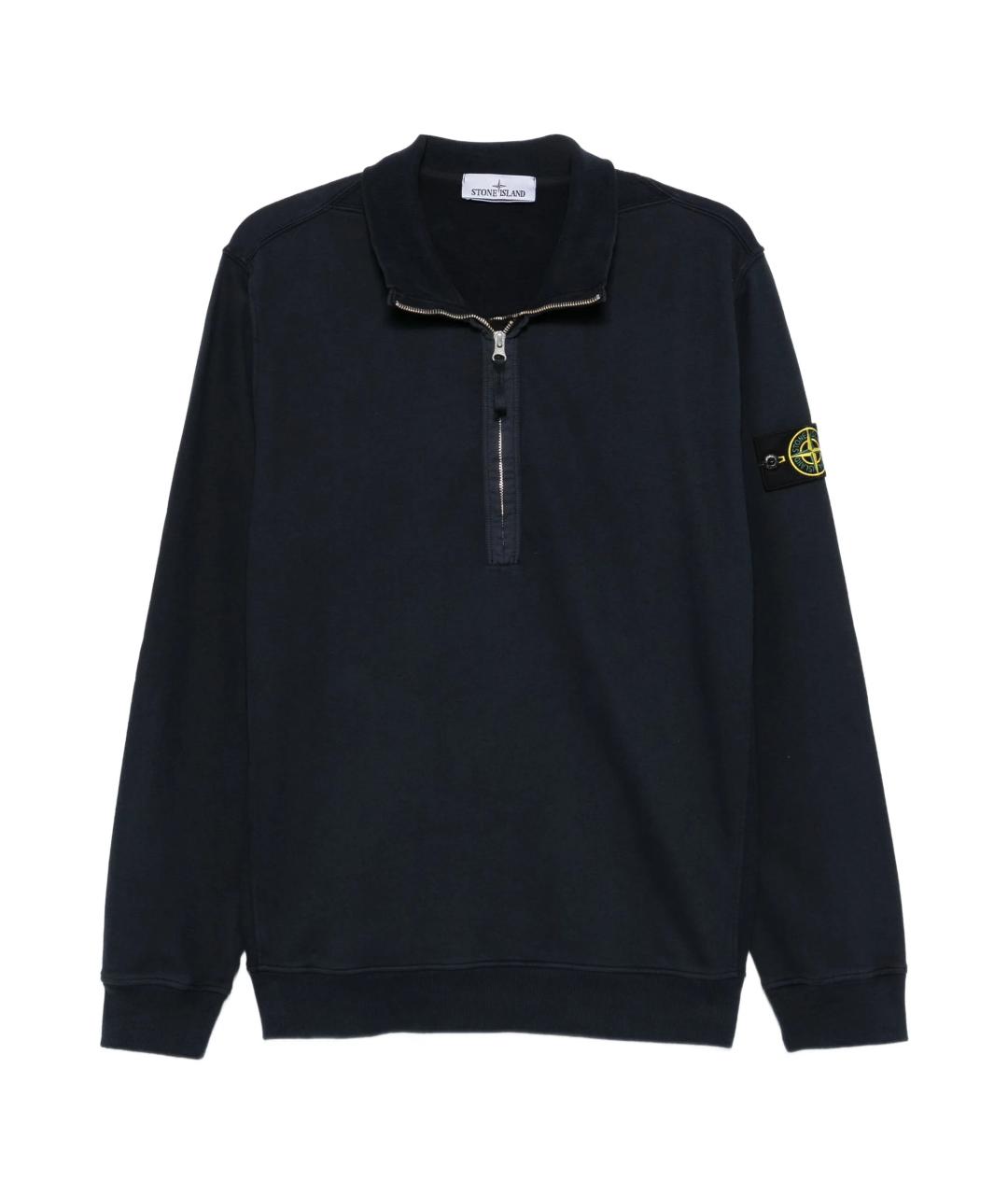 STONE ISLAND Синий хлопковый джемпер / свитер, фото 1