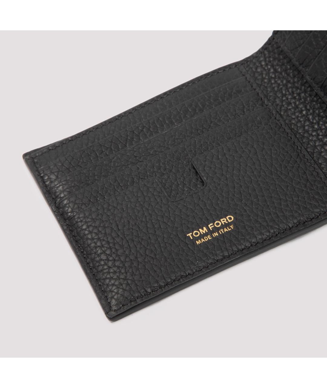 TOM FORD Черный кожаный кошелек, фото 5