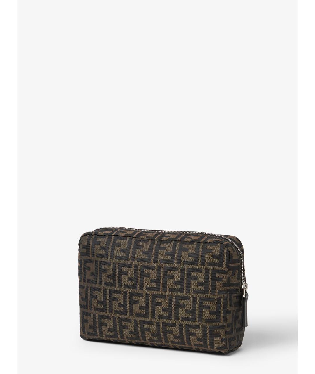 FENDI Коричневая синтетическая барсетка, фото 2