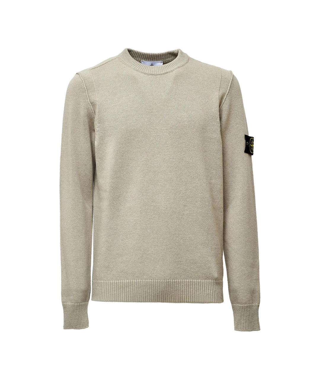 STONE ISLAND Зеленый шерстяной джемпер / свитер, фото 1