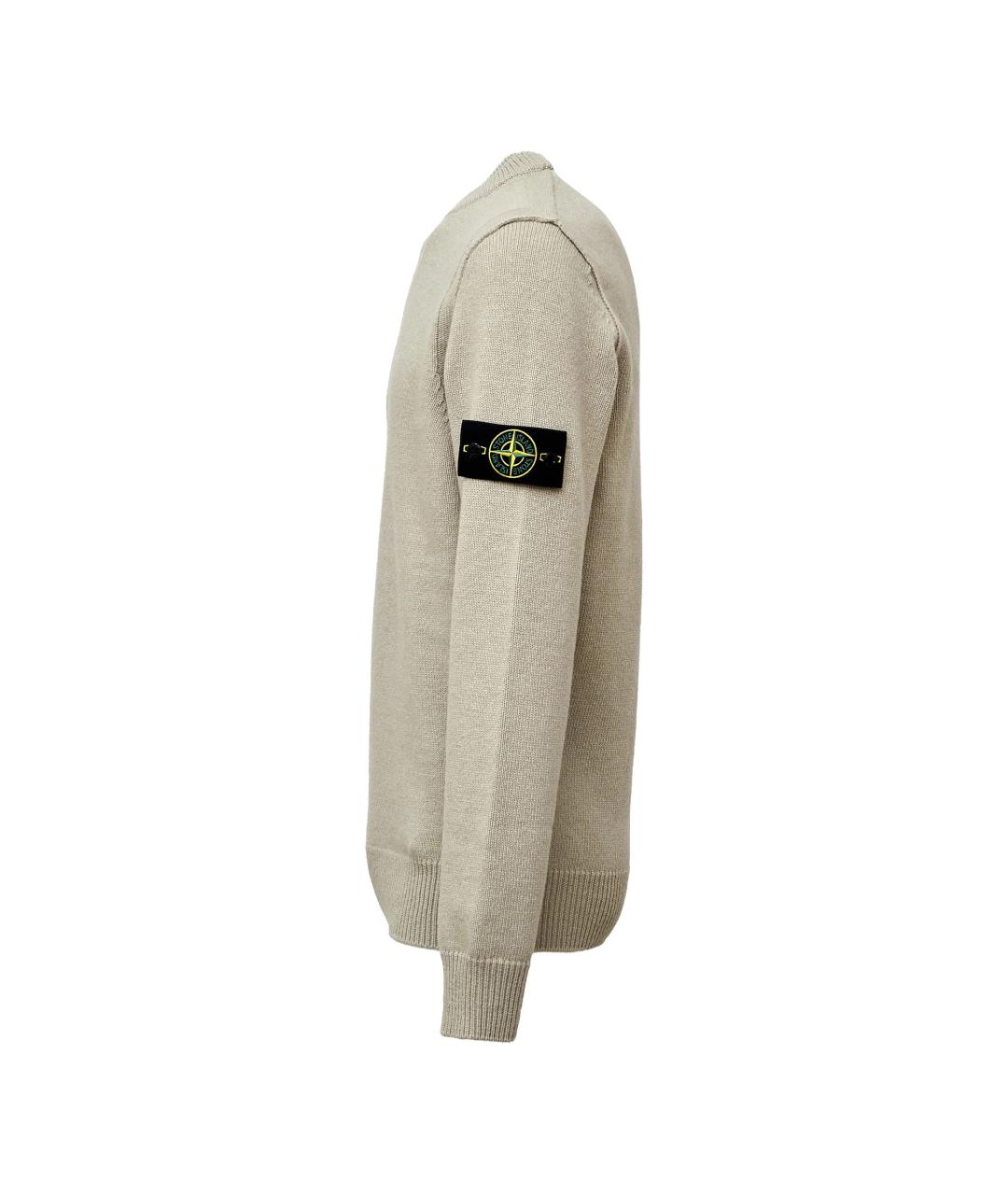 STONE ISLAND Зеленый шерстяной джемпер / свитер, фото 3