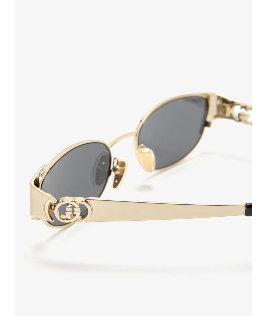 GUCCI Золотые солнцезащитные очки, фото 2