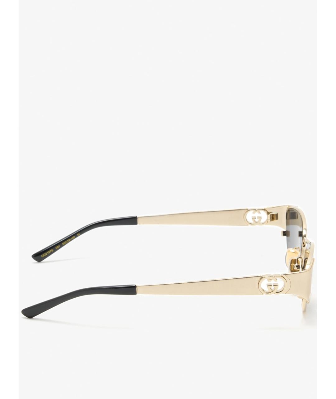 GUCCI Золотые солнцезащитные очки, фото 3