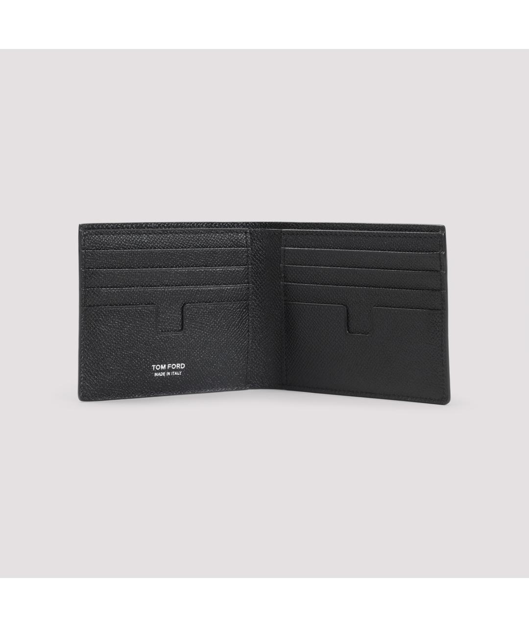 TOM FORD Черный кожаный кошелек, фото 3