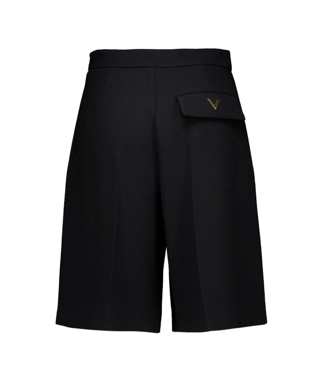 VALENTINO Черные шерстяные шорты, фото 2