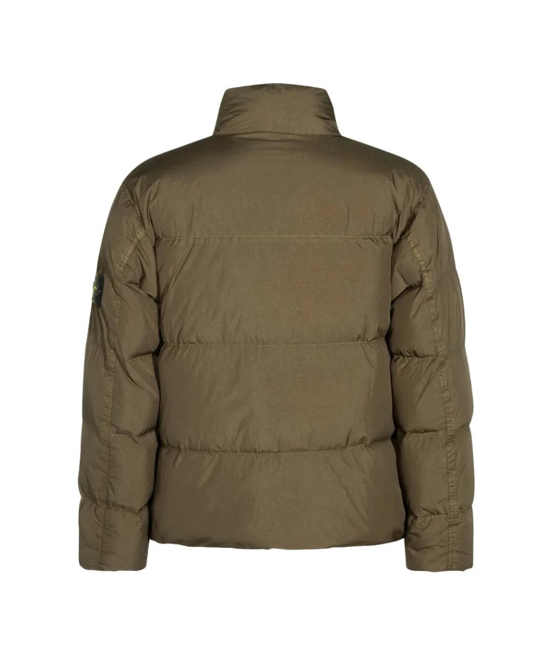 STONE ISLAND Зеленая полиамидовая куртка, фото 2