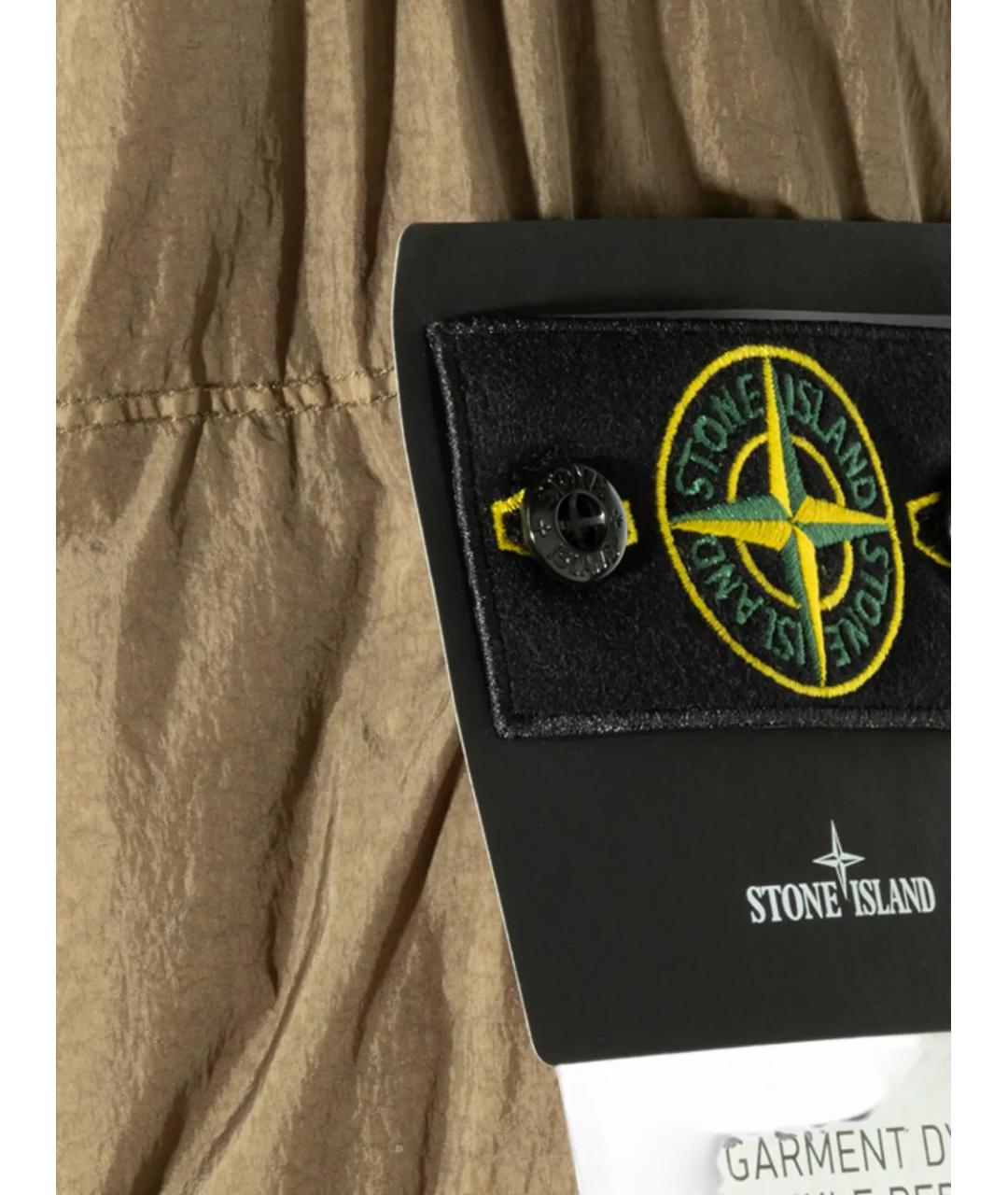 STONE ISLAND Зеленая полиамидовая куртка, фото 3