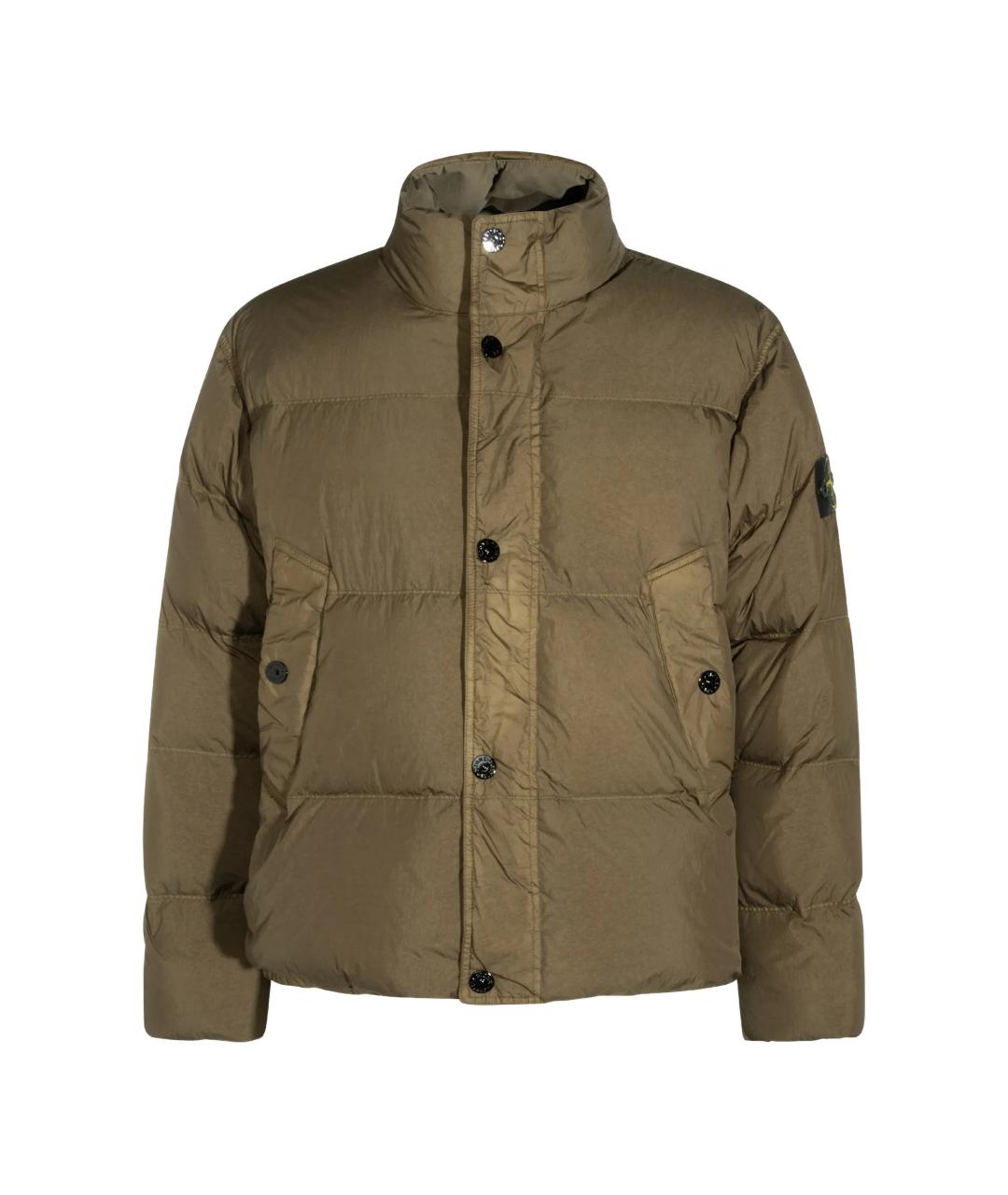 STONE ISLAND Зеленая полиамидовая куртка, фото 1