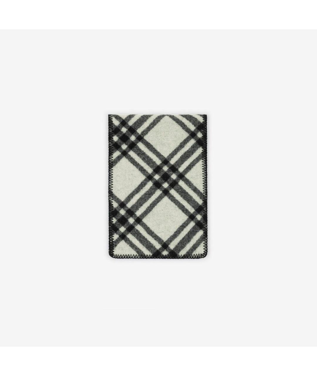 BURBERRY Черный шерстяной шарф, фото 2
