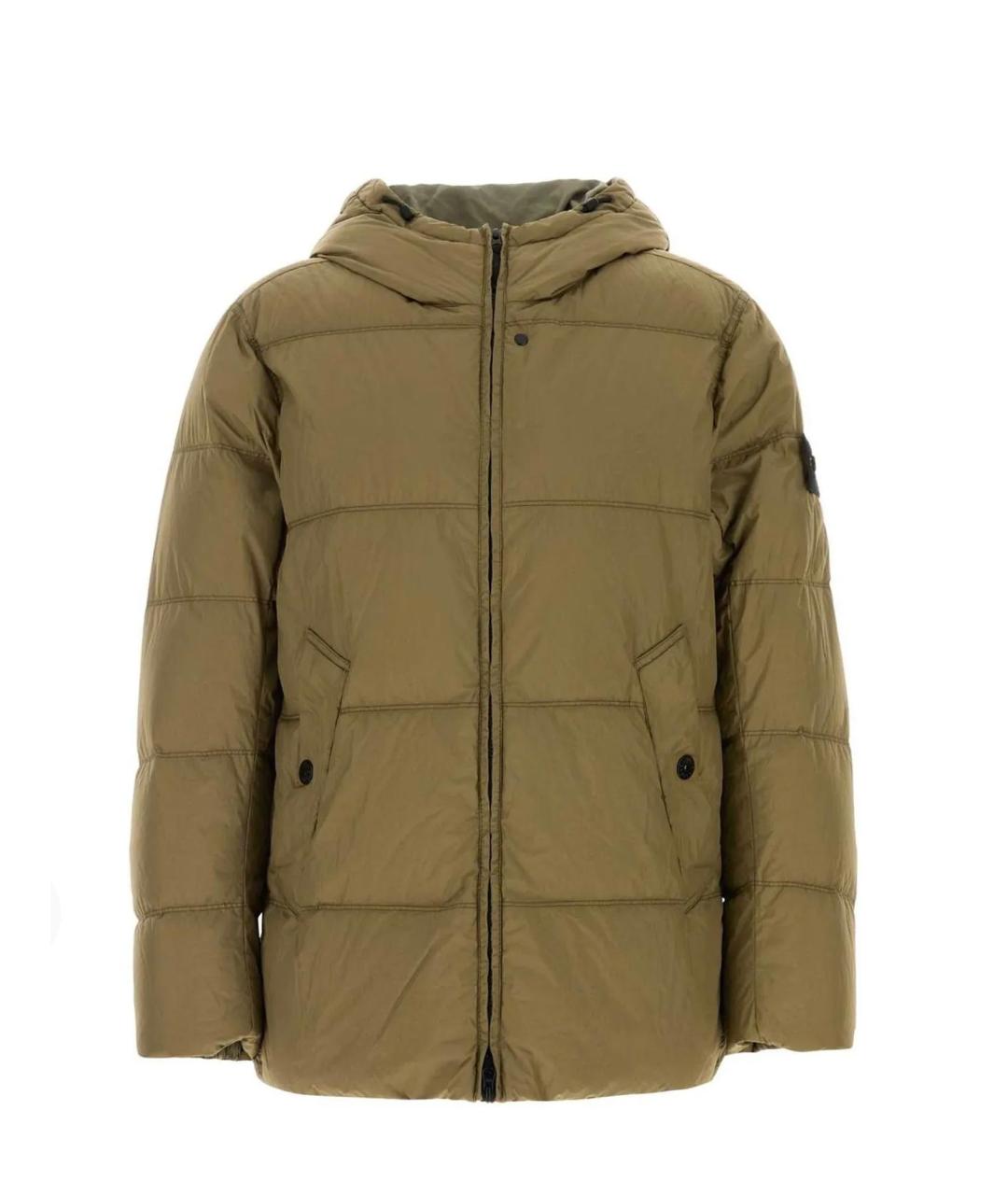 STONE ISLAND Зеленая полиамидовая куртка, фото 1