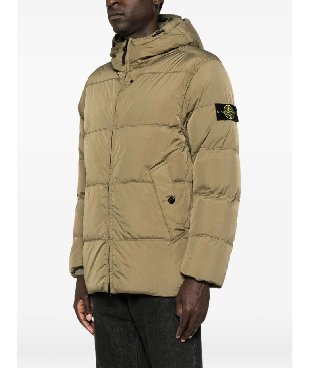 STONE ISLAND Зеленая полиамидовая куртка, фото 3