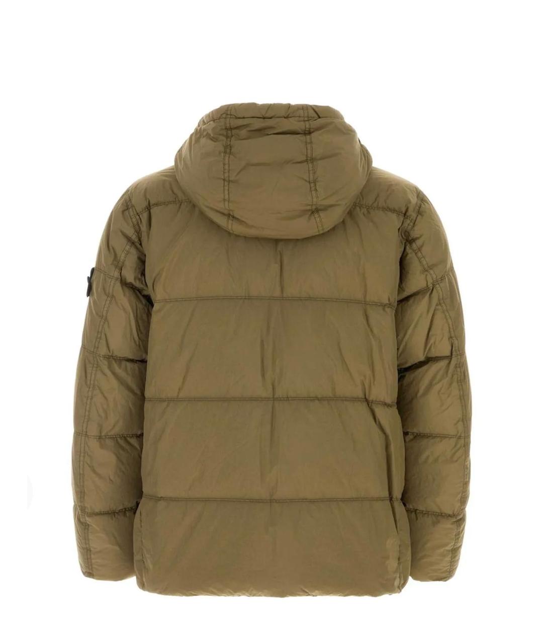 STONE ISLAND Зеленая полиамидовая куртка, фото 2