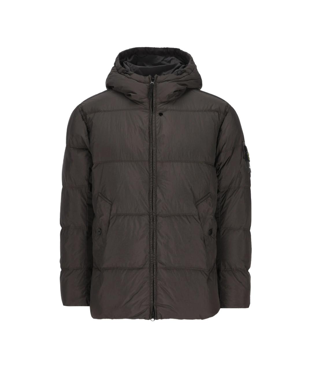 STONE ISLAND Серая полиамидовая куртка, фото 1