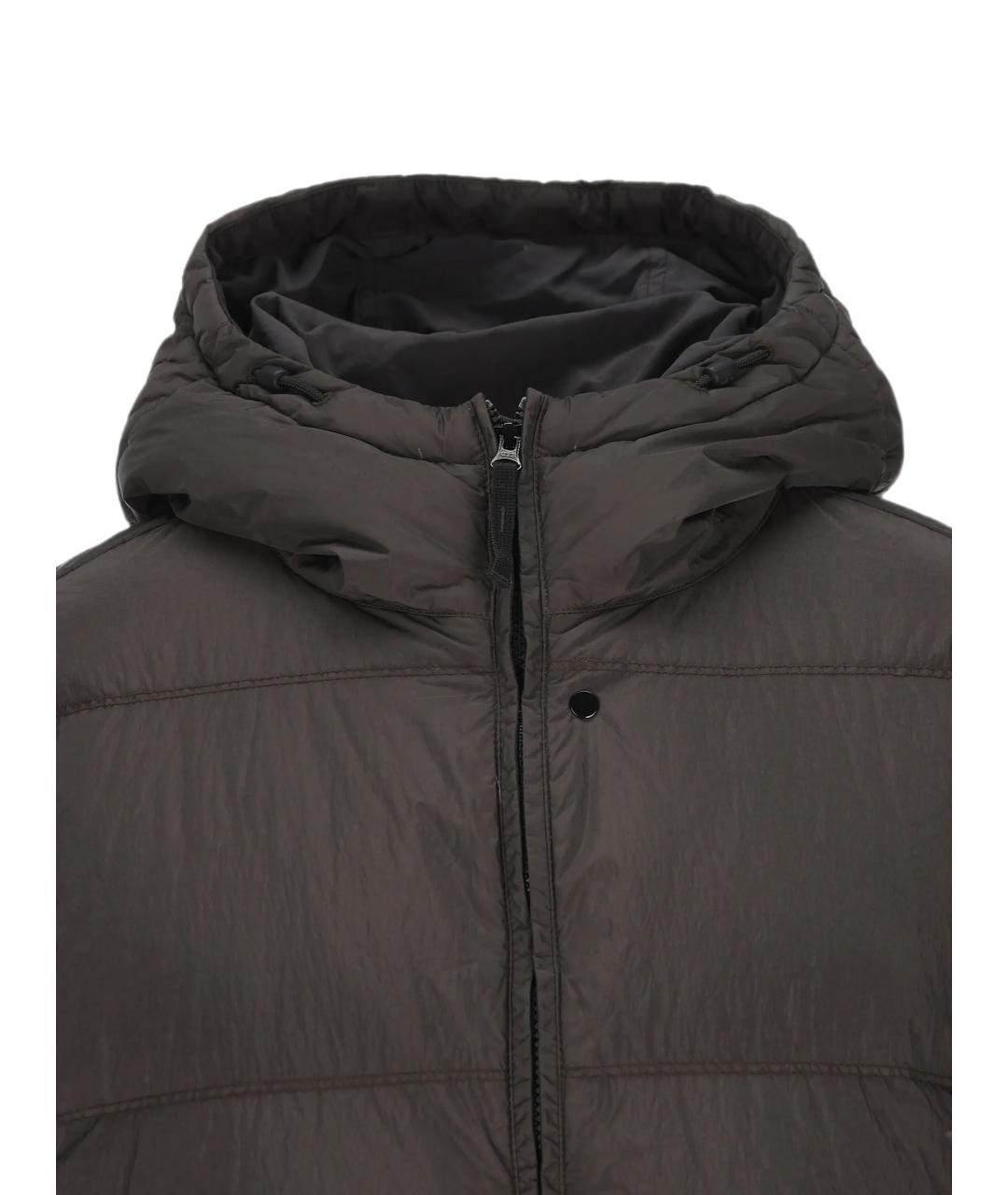 STONE ISLAND Серая полиамидовая куртка, фото 3
