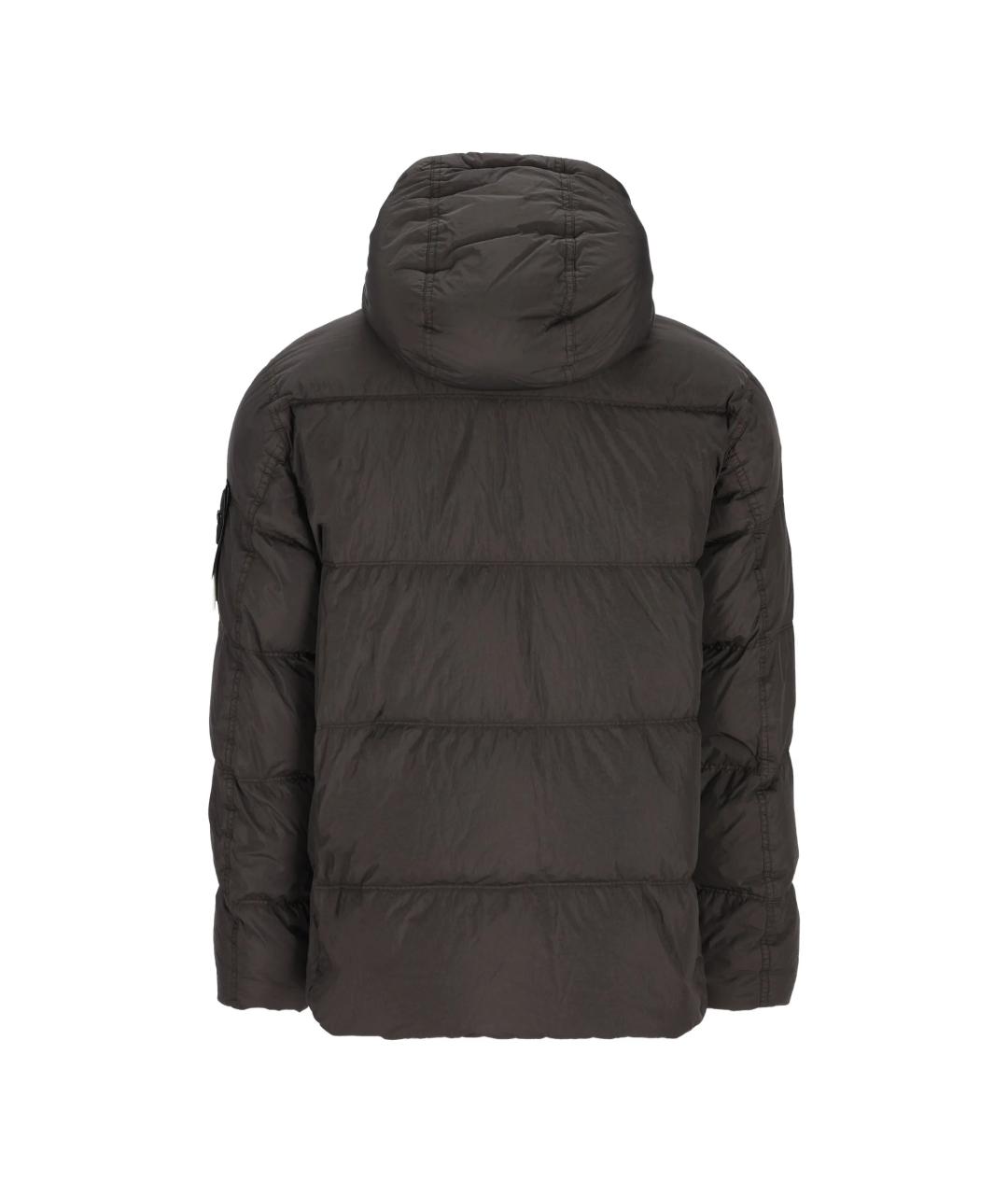 STONE ISLAND Серая полиамидовая куртка, фото 2