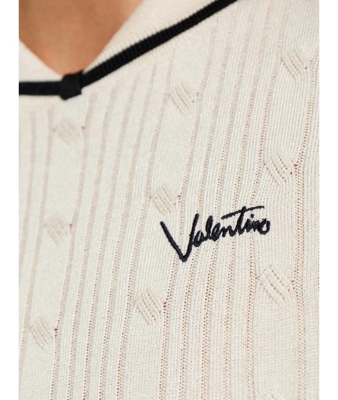 VALENTINO Белая хлопковая футболка, фото 5