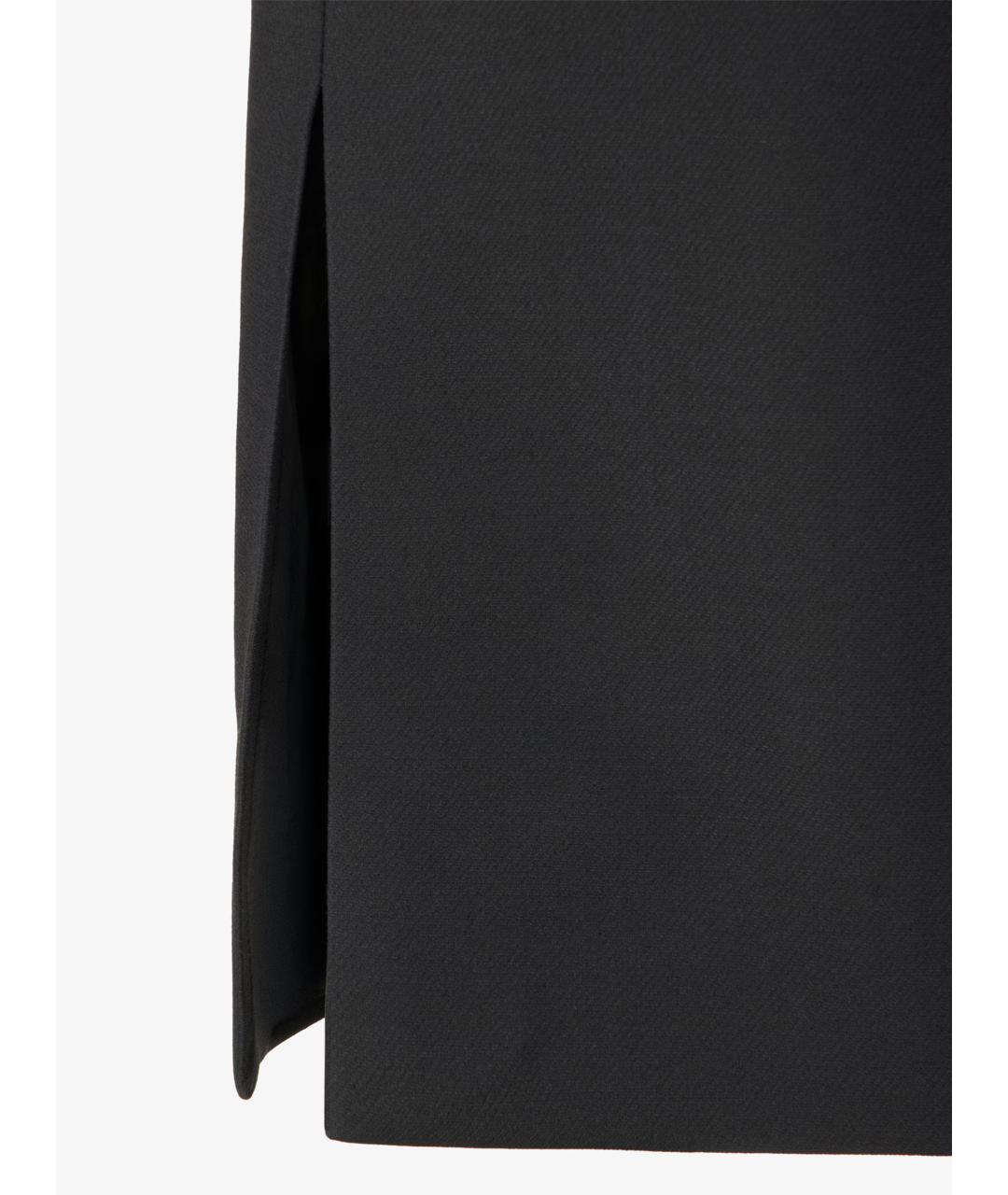 FENDI Черная шерстяная юбка миди, фото 4