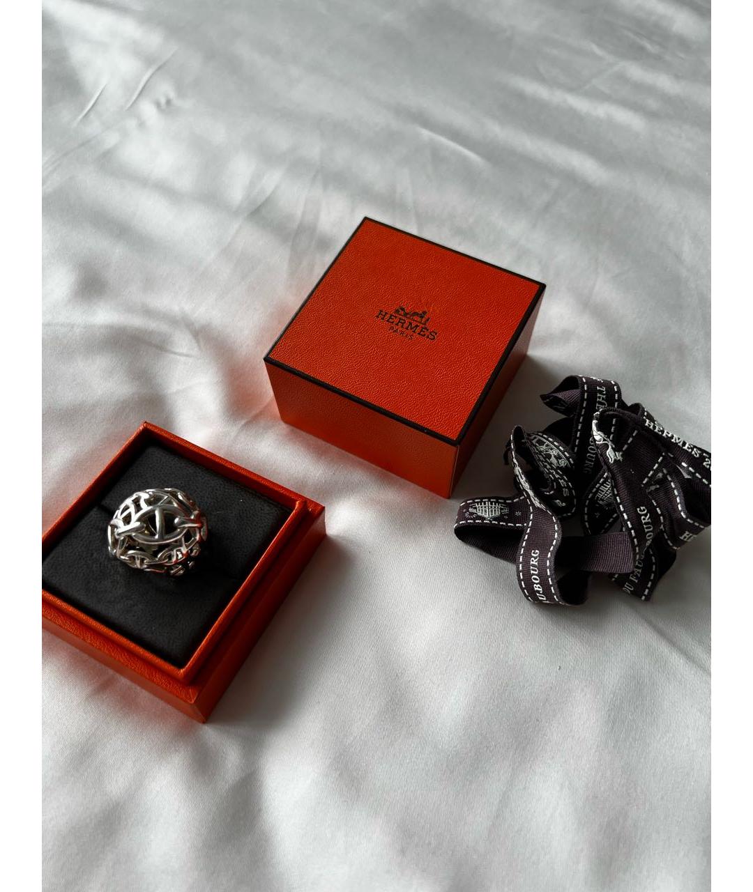 HERMES Серебряное серебряное кольцо, фото 4