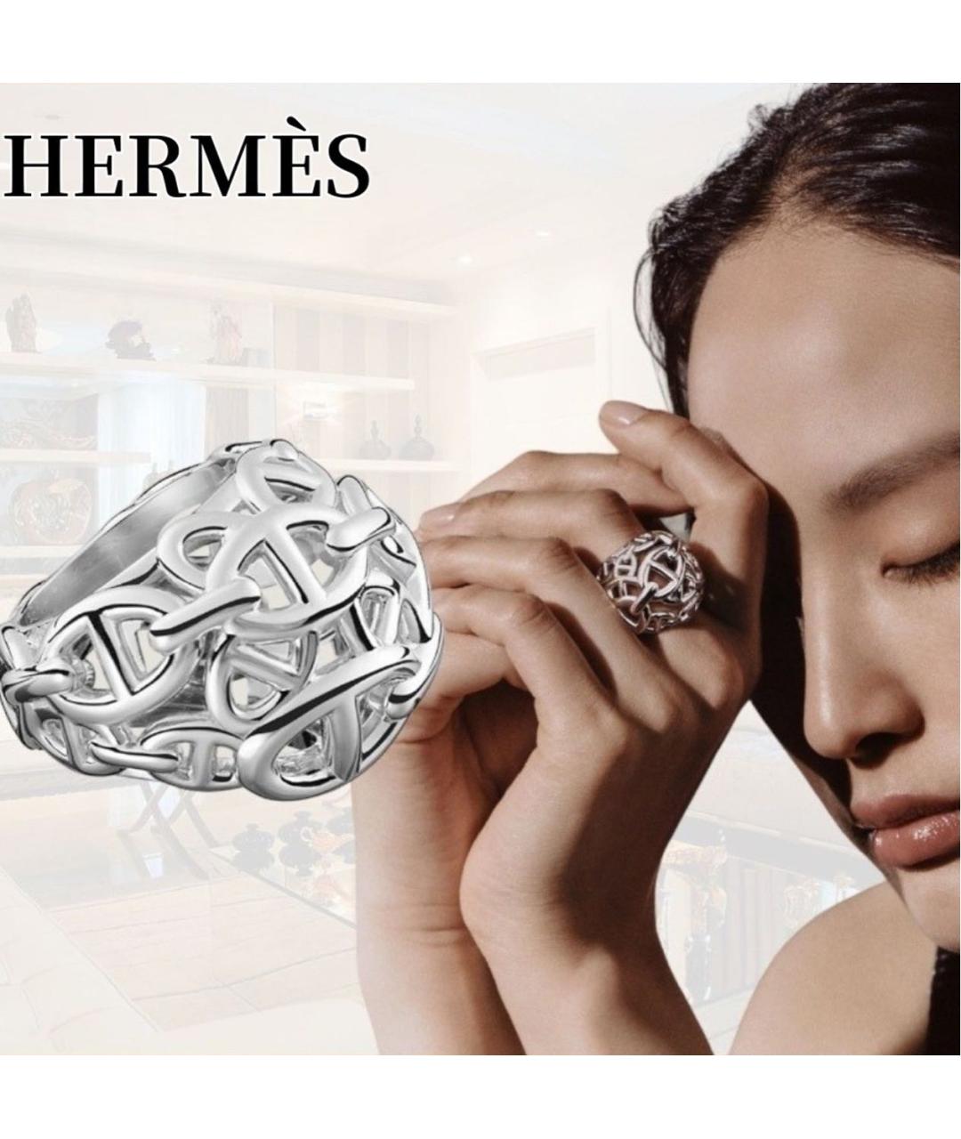 HERMES Серебряное серебряное кольцо, фото 2