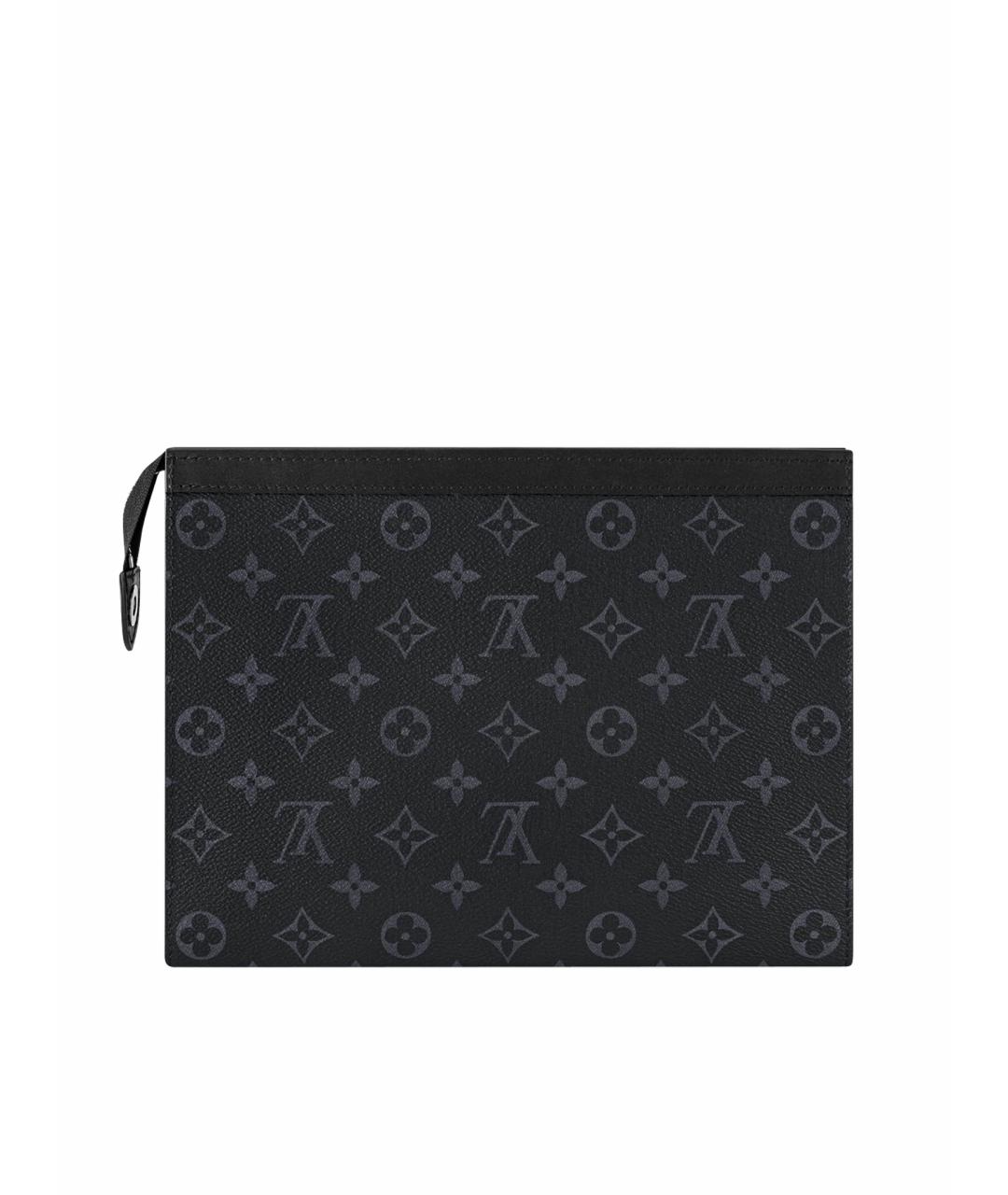 LOUIS VUITTON Черная папка для документов из канвы, фото 8