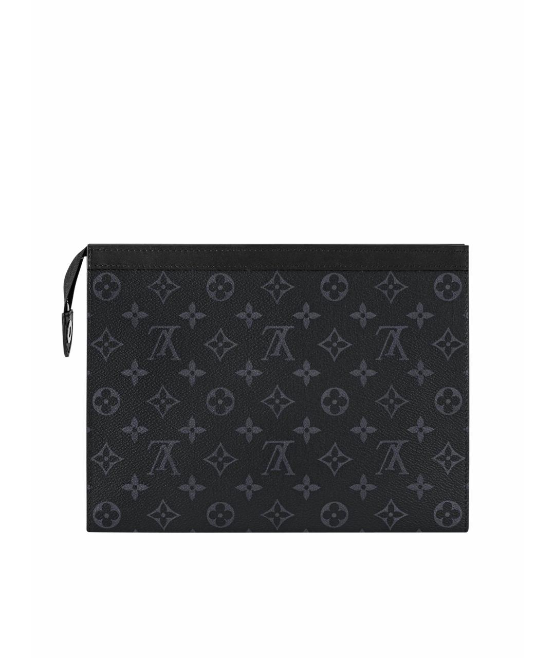 LOUIS VUITTON Черная папка для документов из канвы, фото 1
