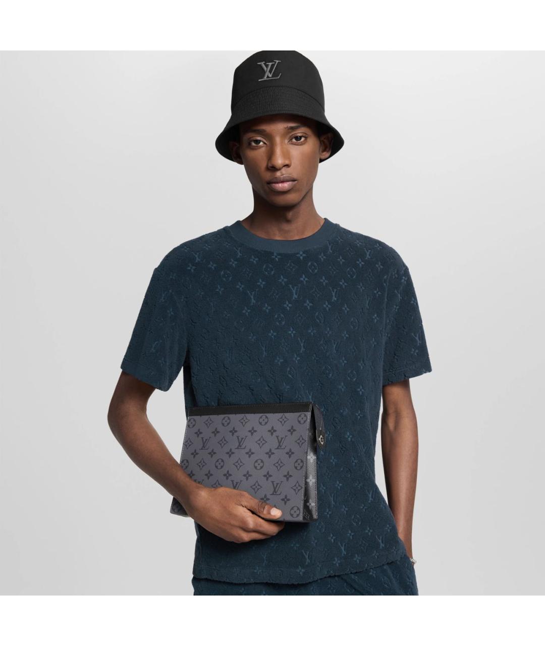 LOUIS VUITTON Черная папка для документов из канвы, фото 6