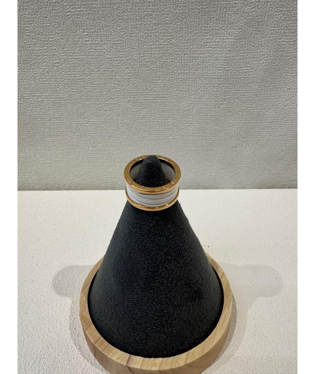 BVLGARI Белое кольцо из розового золота, фото 2