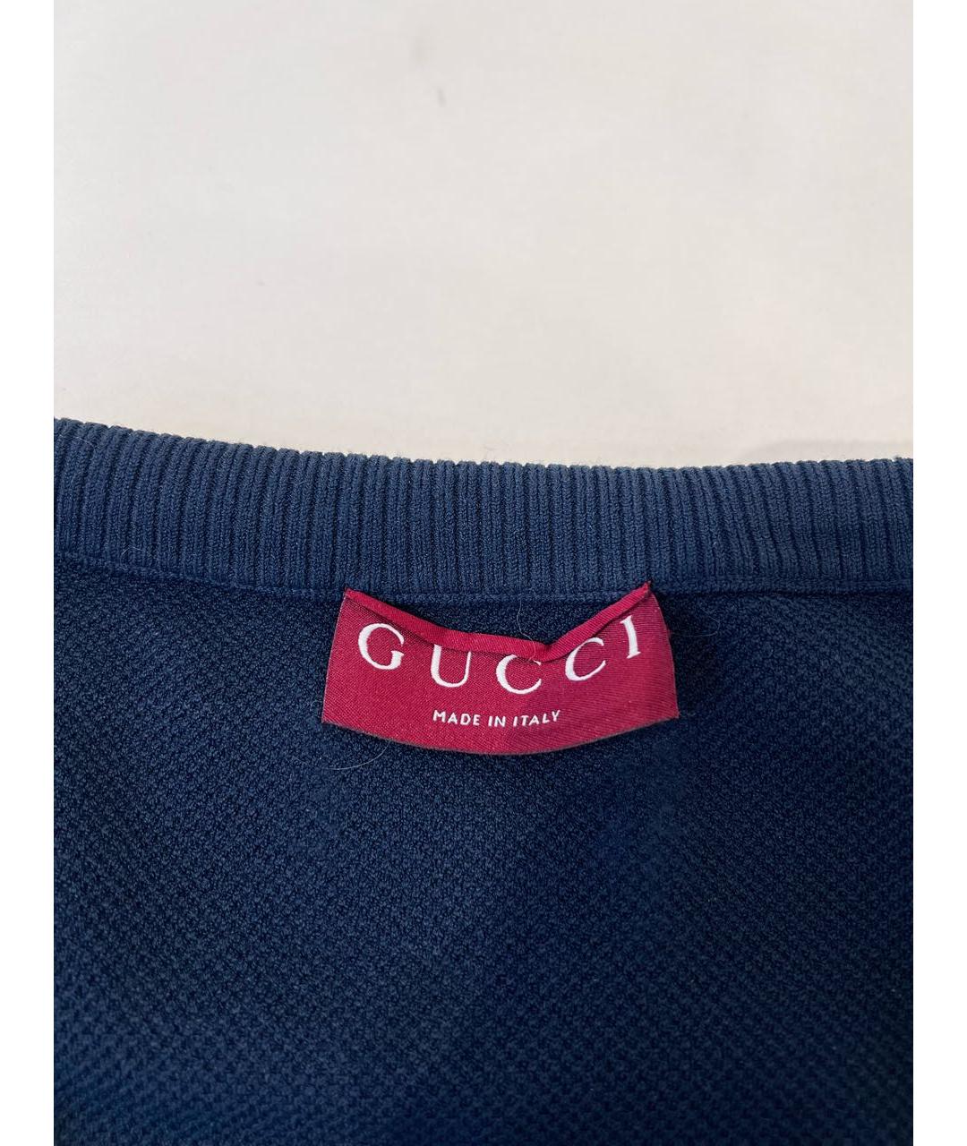 GUCCI Темно-синий вискозный кардиган, фото 6