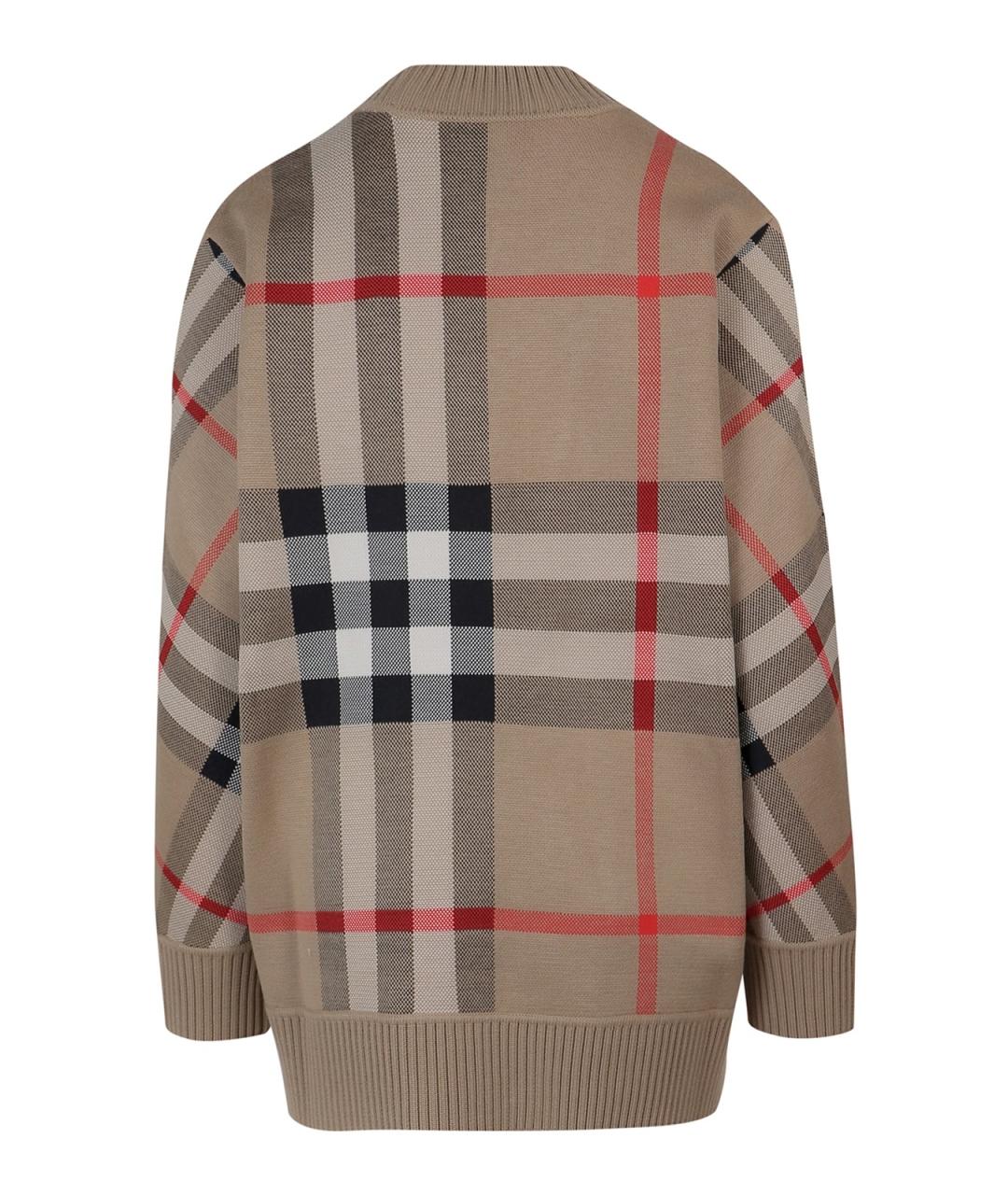 BURBERRY Мульти полиэстеровый кардиган, фото 2