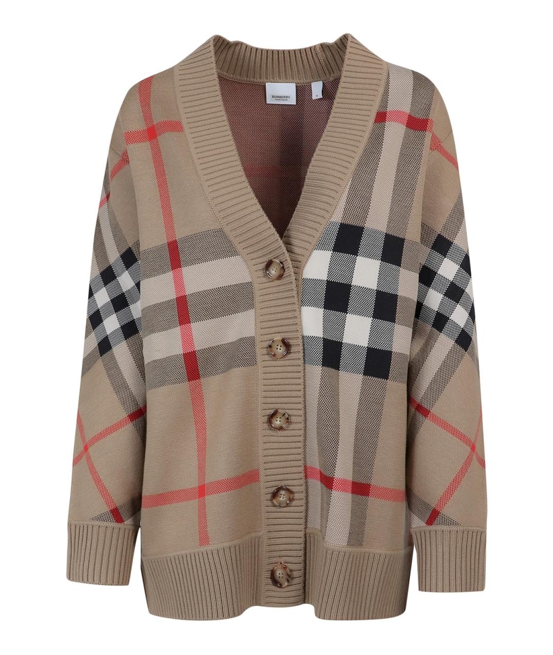 BURBERRY Мульти полиэстеровый кардиган, фото 1