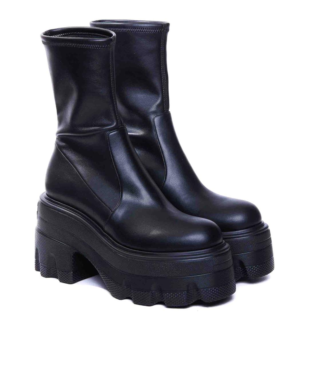 CASADEI Черные кожаные ботинки, фото 4