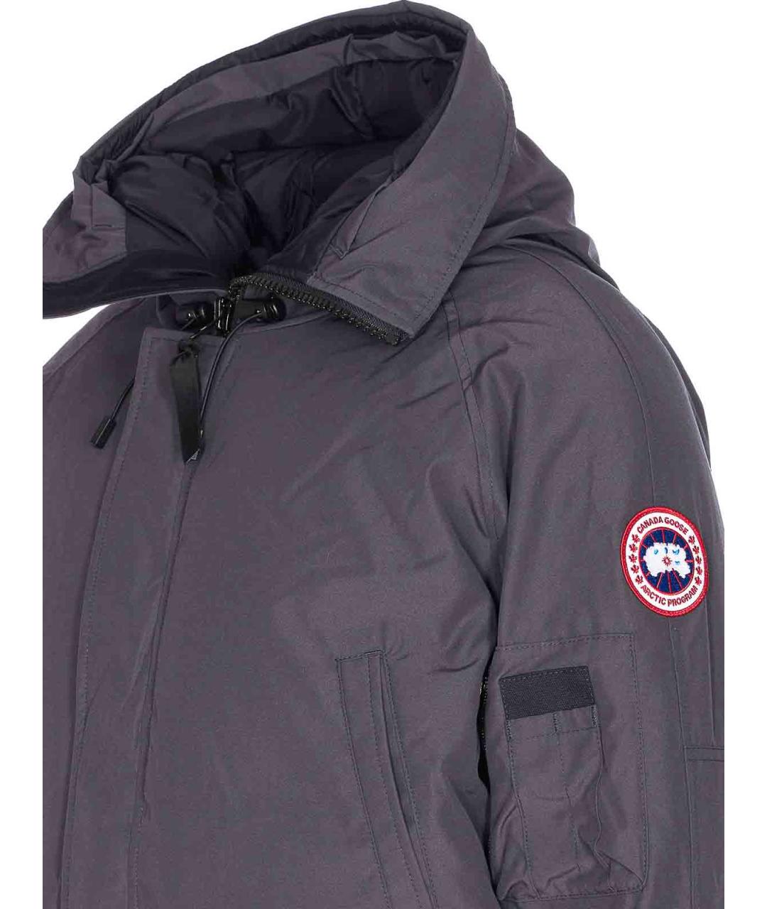 CANADA GOOSE Серая полиэстеровая куртка, фото 3