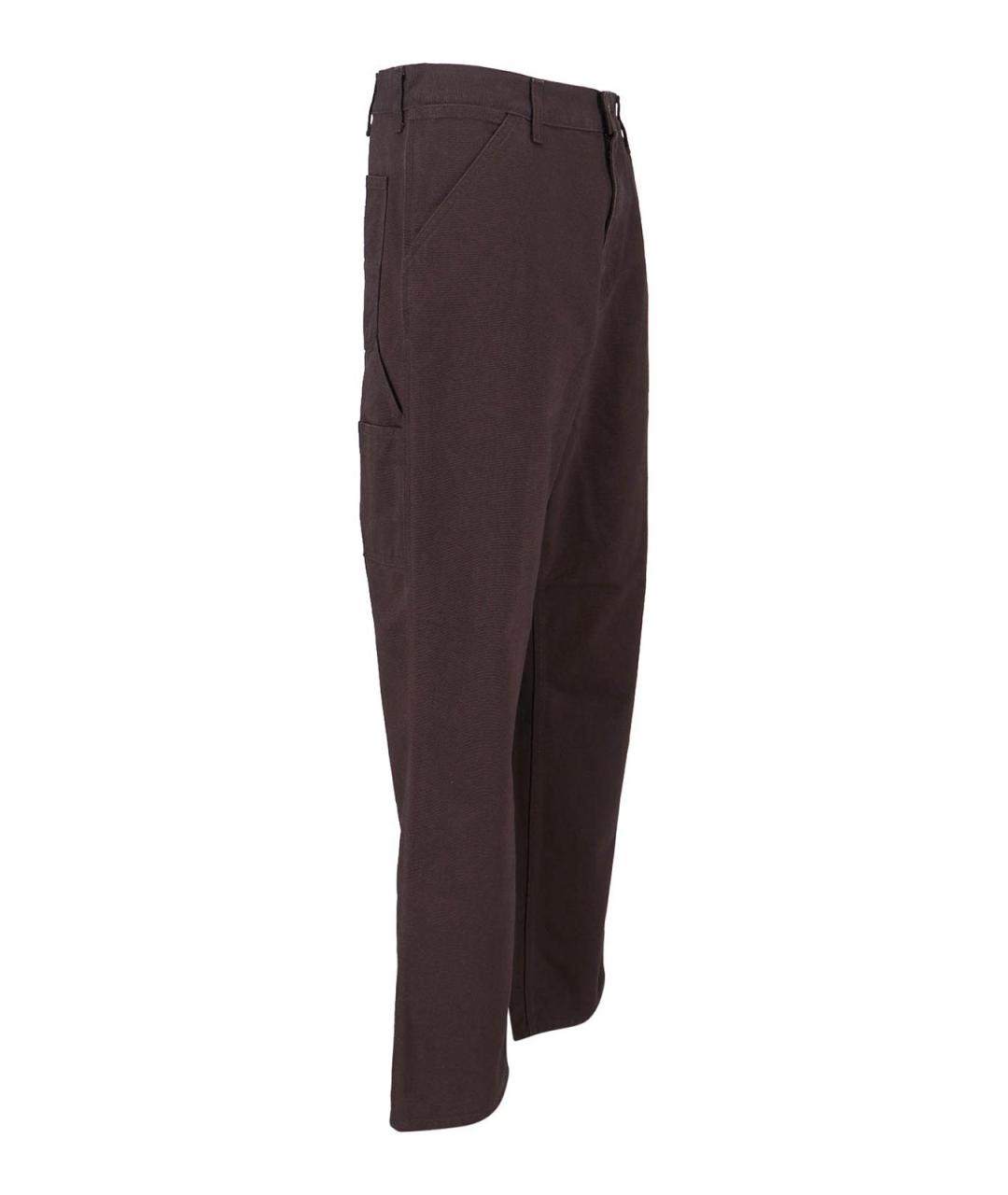 CARHARTT Коричневые хлопковые прямые джинсы, фото 3