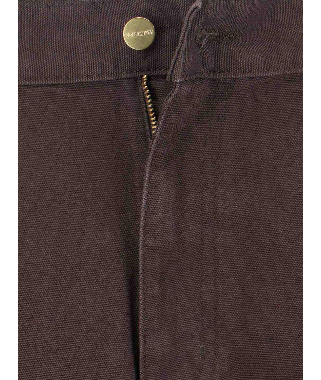 CARHARTT Коричневые хлопковые прямые джинсы, фото 5