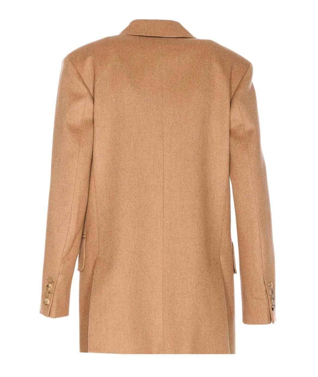 MAX MARA Бежевая кожаная куртка, фото 2