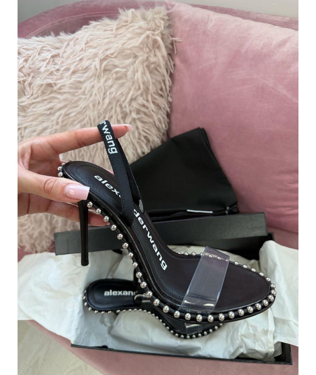 ALEXANDER WANG Черные босоножки, фото 6