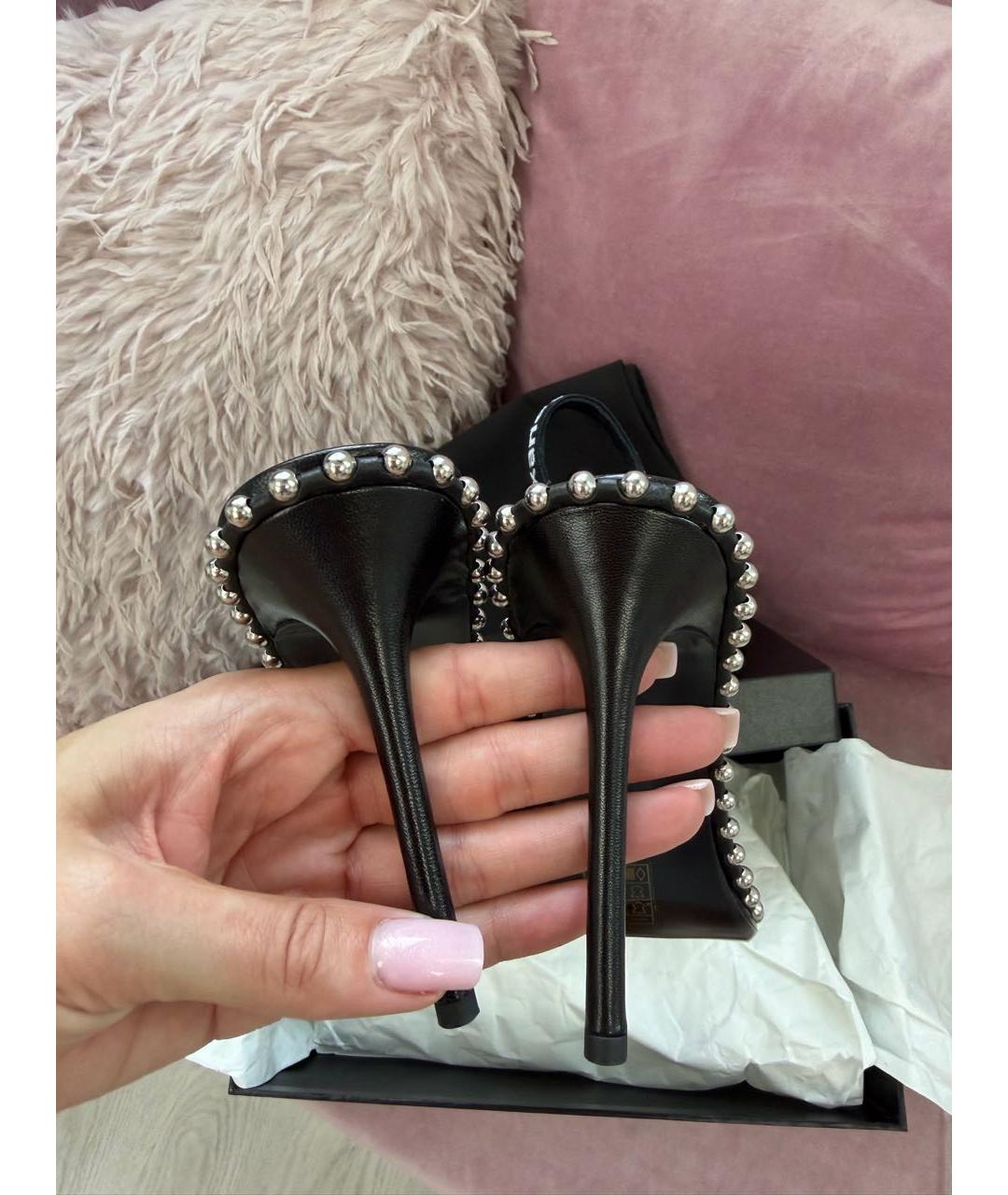 ALEXANDER WANG Черные босоножки, фото 7