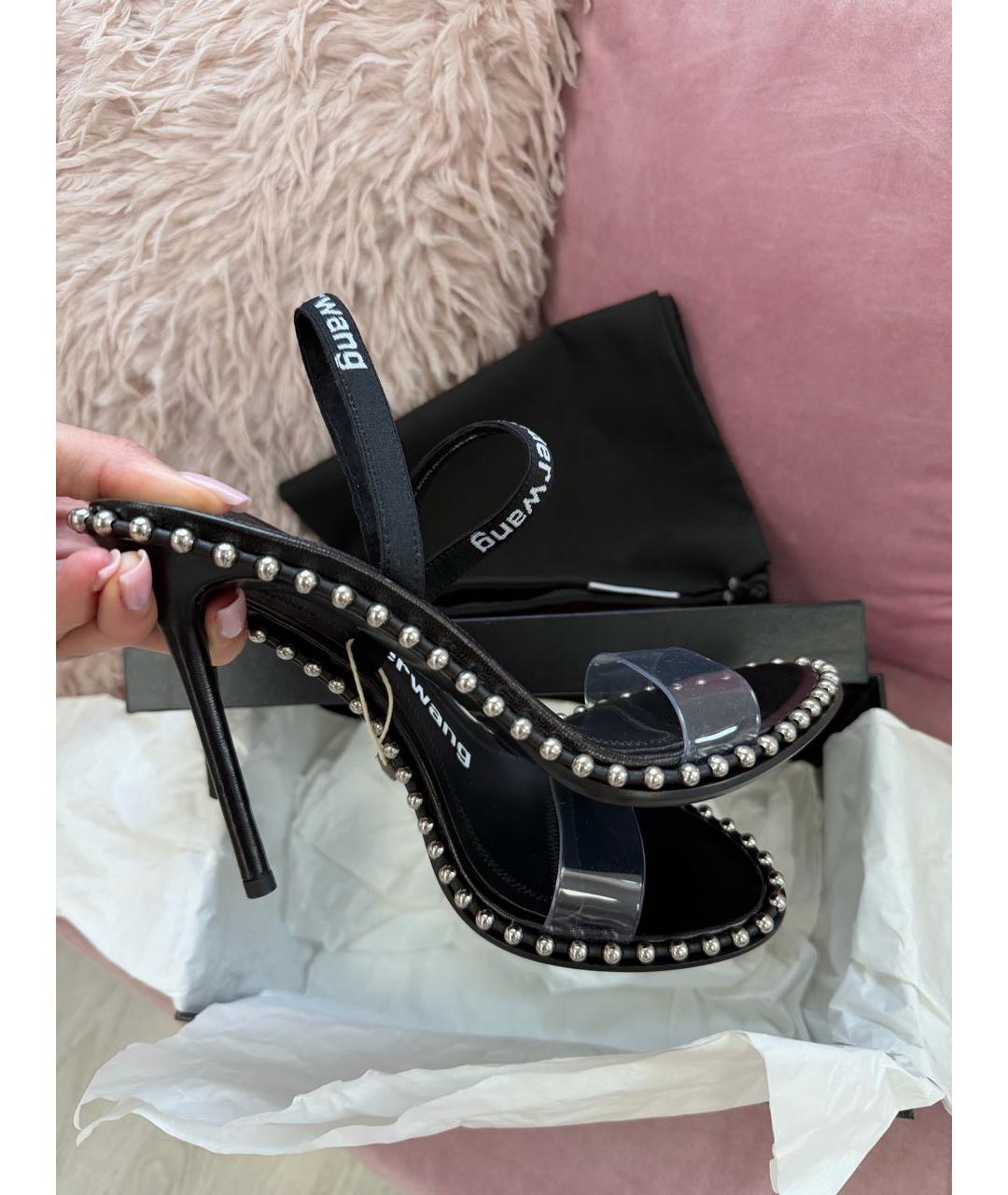 ALEXANDER WANG Черные босоножки, фото 5