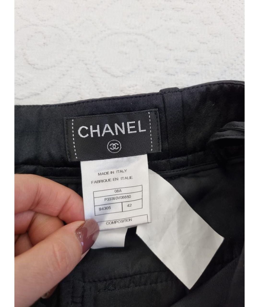 CHANEL Черные прямые брюки, фото 6