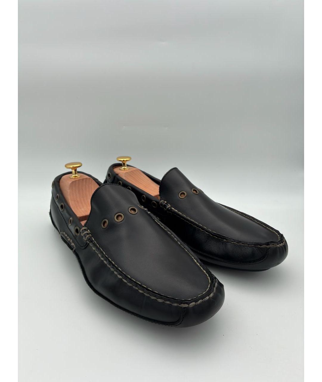POLO RALPH LAUREN Черные кожаные мокасины, фото 5