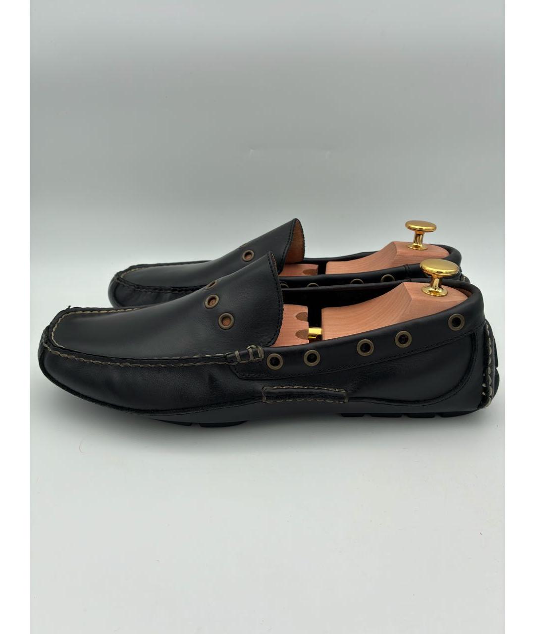 POLO RALPH LAUREN Черные кожаные мокасины, фото 7