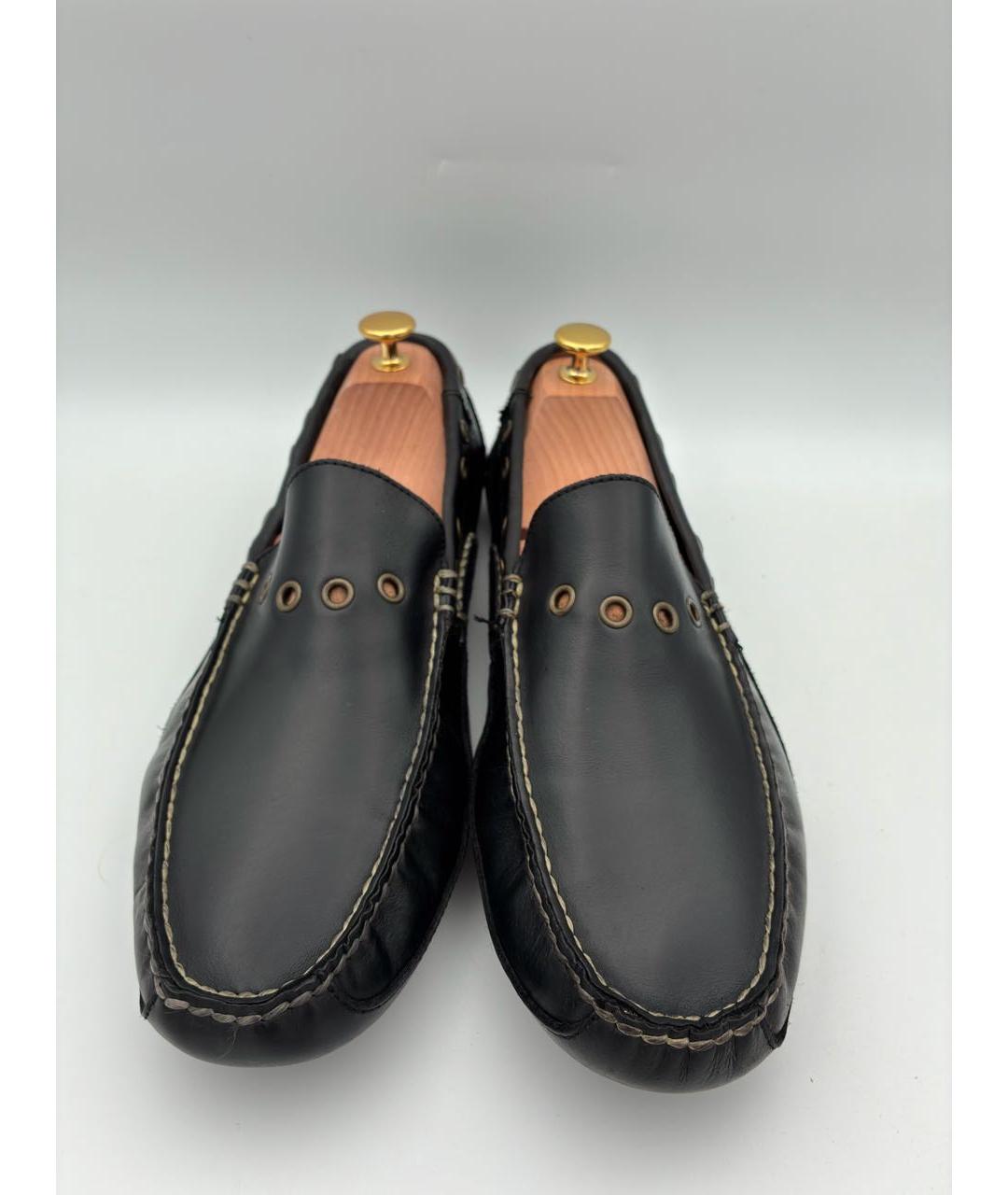 POLO RALPH LAUREN Черные кожаные мокасины, фото 2
